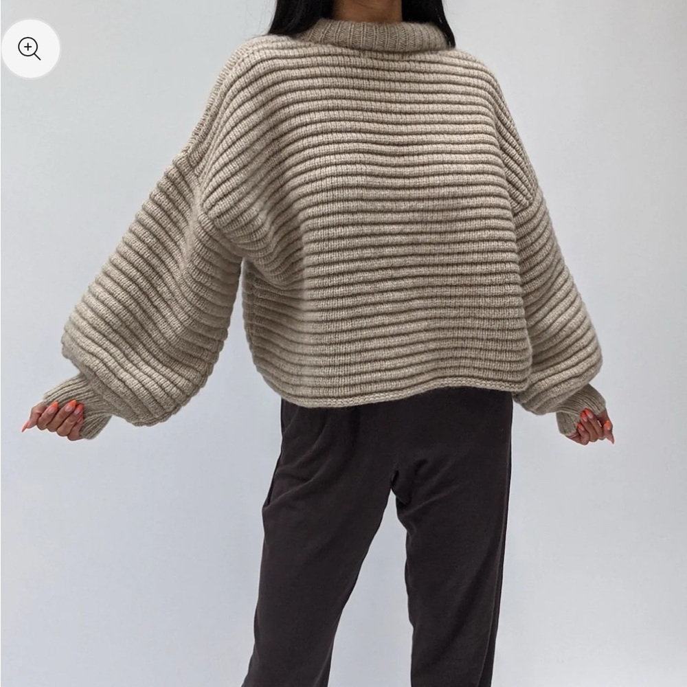SOLD Na Nin Romy Alpaca Balloon sleeve sweater